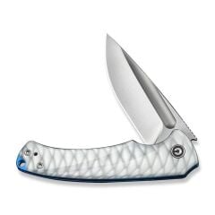 Civivi Voidflare Greyish White Resin Handle With Scale Pattern Satin Finished 14C28N Blade Çakı
