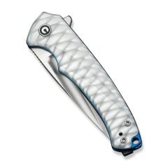 Civivi Voidflare Greyish White Resin Handle With Scale Pattern Satin Finished 14C28N Blade Çakı