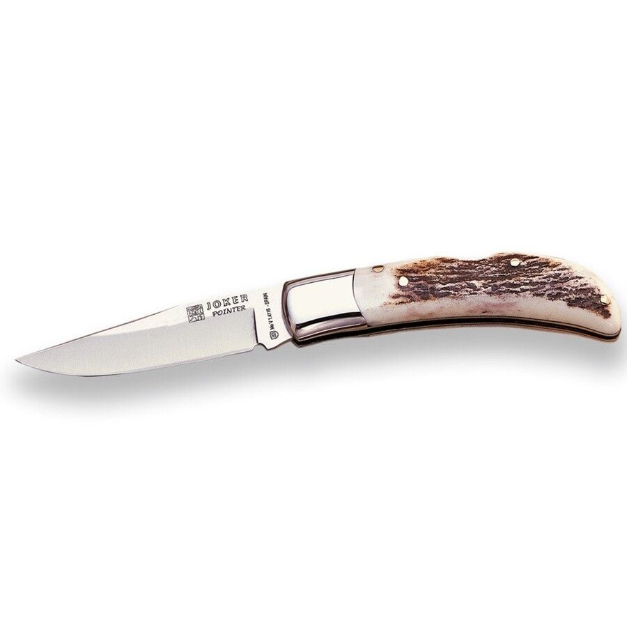 Joker NC07 Pointer Folding Knife Stainless Bolster Geyik Boynuzu Çakı