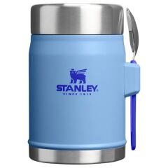 Stanley Klasik Paslanmaz Çelik Yemek Termosu Kaşıklı 0.40 Lt Gök Mavisi