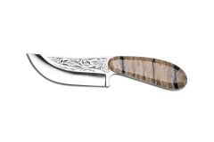 Bora 303 MD Yüzme Mamut Dişi Sap Gravürlü Bıçak