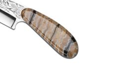 Bora 303 MD Yüzme Mamut Dişi Sap Gravürlü Bıçak