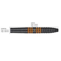 Target Raymond Van Barneveld % 80 Tungsten Çelik Uçlu Dart Oku