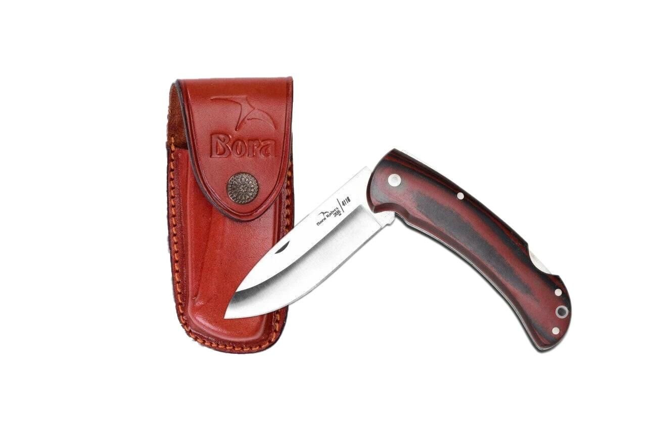 Bora 205 MB Büyük Boy Yuvarlak Uçlu Mikarta Saplı Çakı