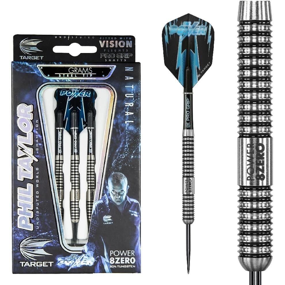 Target Phil Taylor Power 8 - Zero % 80 Tungsten Çelik Uçlu Dart Oku