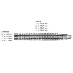 Harrows NX90 Tapered %90 Tungsten Dart Oku