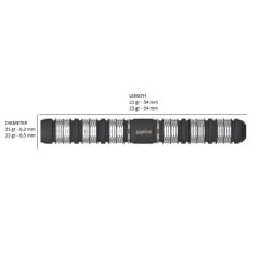 Target Phil Taylor Power Series Black % 80 Tungsten SP Çelik Uçlu Dart Oku