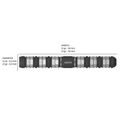 Target Phil Taylor Power Series Black % 80 Tungsten SP Çelik Uçlu Dart Oku