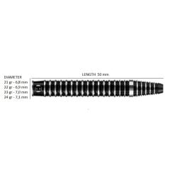 Harrows Siege %90 Tungsten Dart Oku