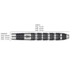Target Dimitri Van Den Bergh % 80 Tungsten SP Çelik Uçlu Dart Oku