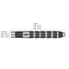 Target Dimitri Van Den Bergh % 80 Tungsten SP Çelik Uçlu Dart Oku