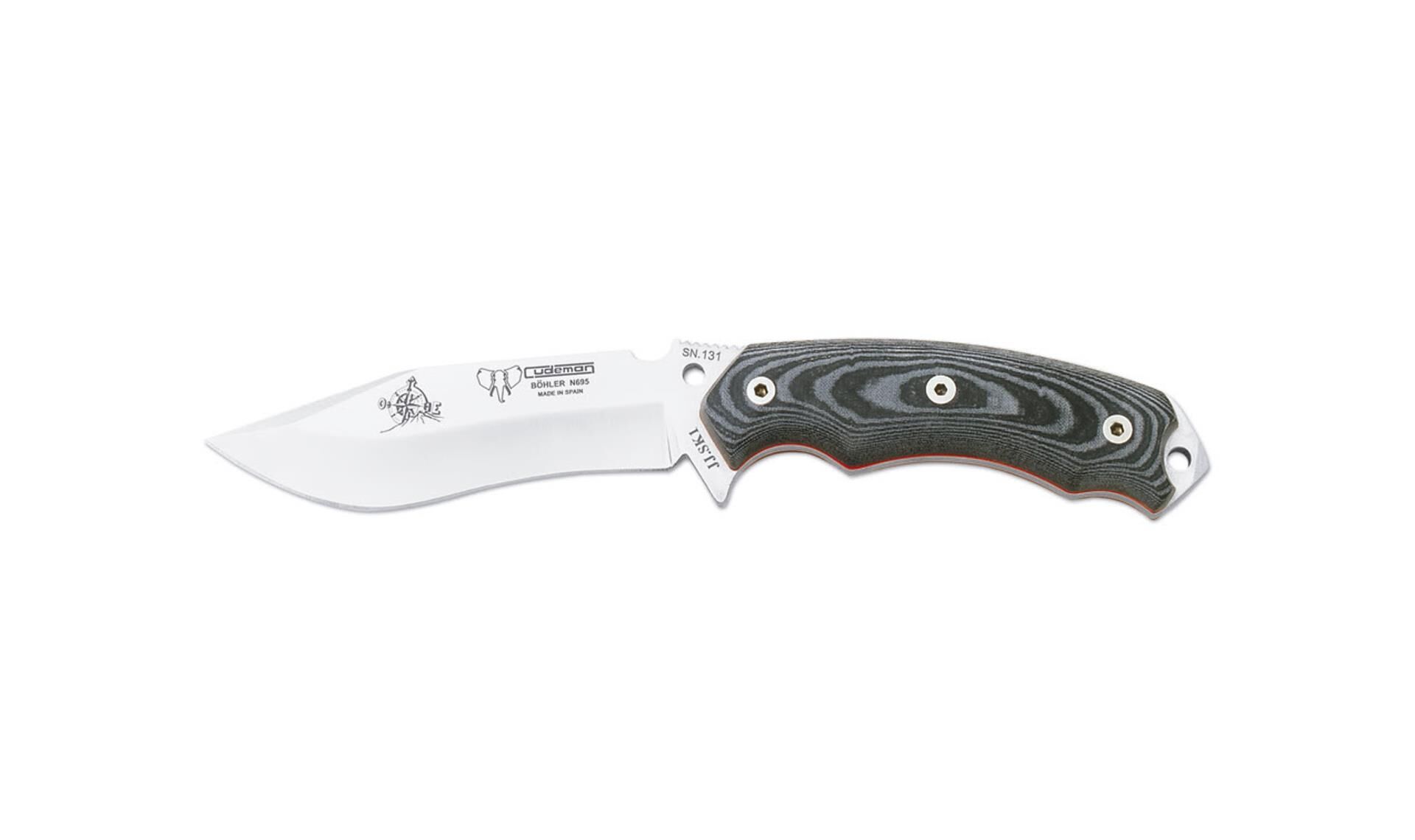 Cudeman 124-M JJSK1 Micarta Saplı Survival Kitli Deri Kılıflı Bıçak