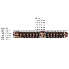 Harrows Wolfram Trinity Quick Point %97 Tungsten Dart Oku