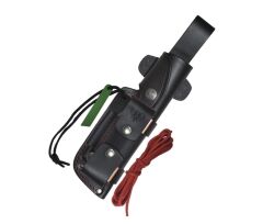 Cudeman 124-VC JJSK1 Mikarta Saplı Survival Kitli Deri Kılıflı Bıçak