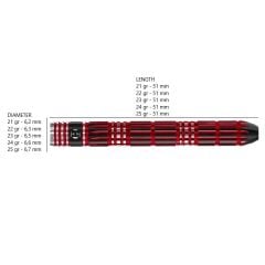 Harrows Red Horizon %90 Tungsten Dart Oku