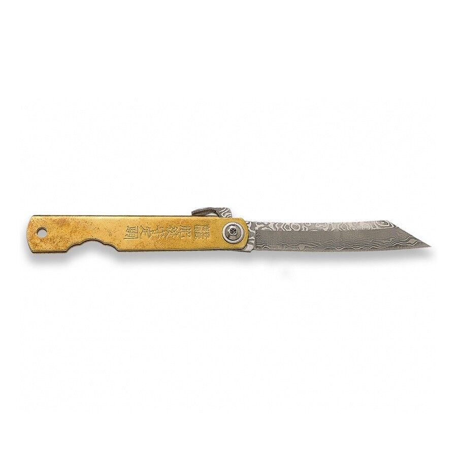 Joker JKR0895 Navaja Higonokami Puño Laton Hoja Damasco 7,5cm Keseli Çaki