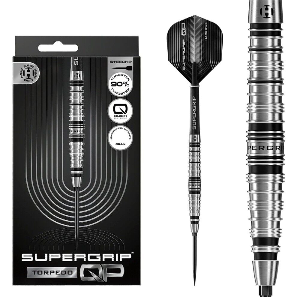 Harrows Supergrip Torpedo Quick Point %90 Tungsten Dart Oku