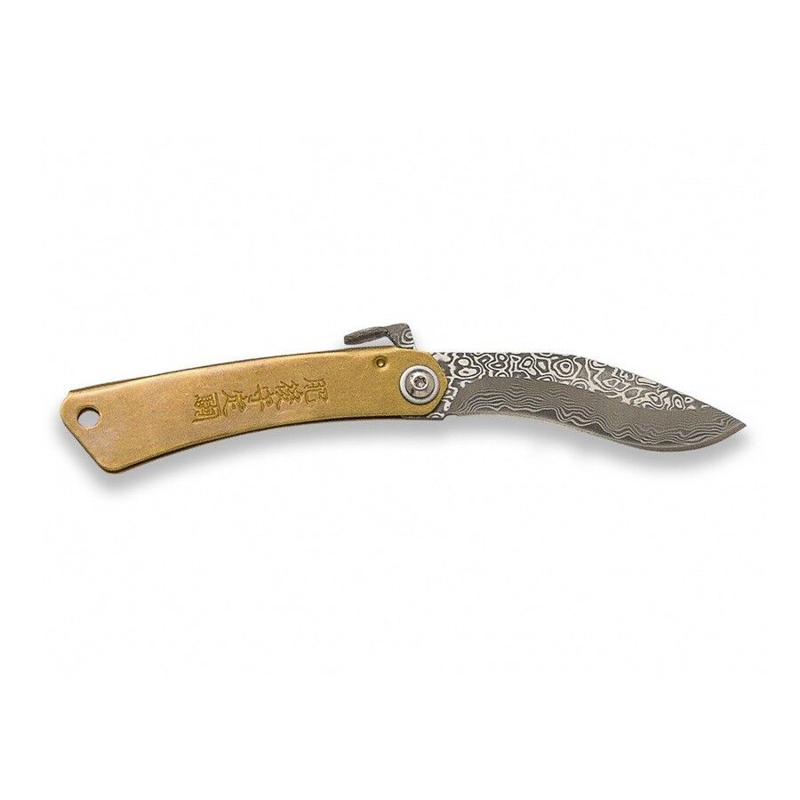 Joker JKR0897 Navaja Higonokami Puño Laton Hoja Damasco 7cm Keseli Çaki
